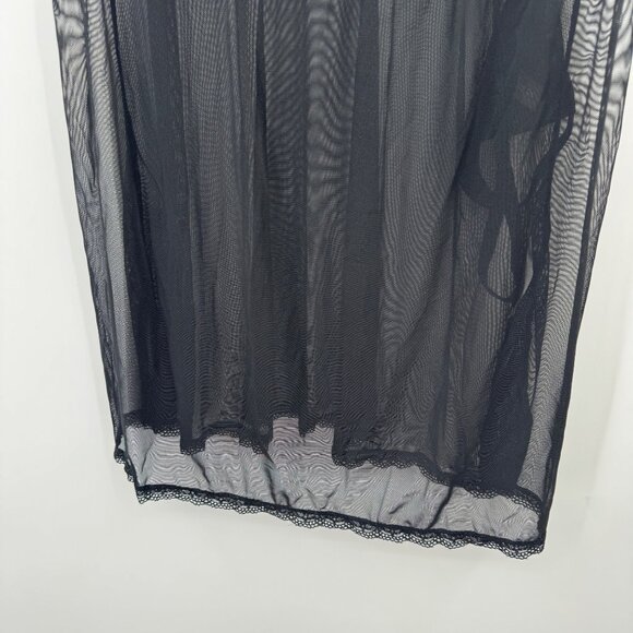 Daisy Fuentes 2X Black Full Figure Push-Up Lace & Mesh Babydoll Lingerie baby do - Picture 3 of 12